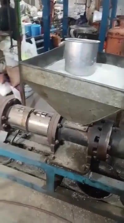 Blown film extrusion machine manufacturing high-density plastic rolls and tubular sheets in Karachi