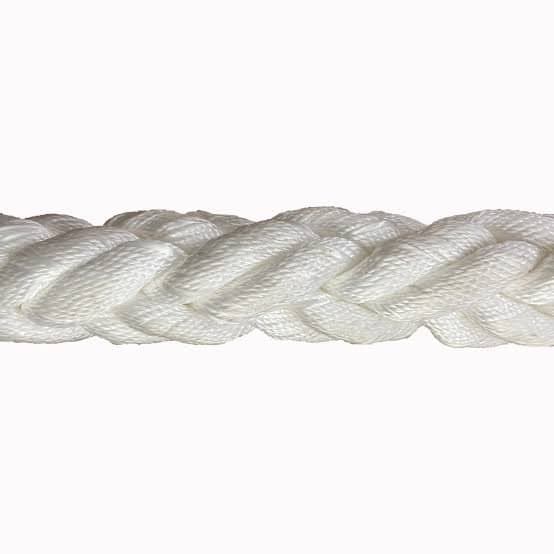 Low stretch industrial polyester rope coil