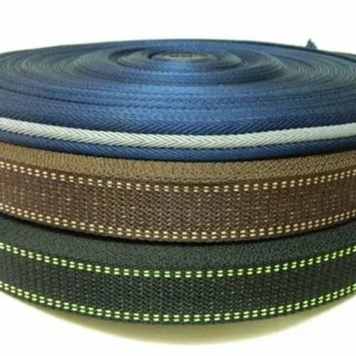 Industrial polyester webbing and niwar rolls thaan in Tahira Syndicate Bohrapir warehouse Karachi